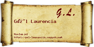 Gál Laurencia névjegykártya